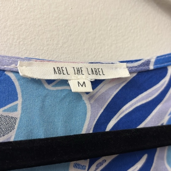 Able the label - Anthropologie - some hi-low Floral Blue Maxi Dress- medium - Picture 2 of 6